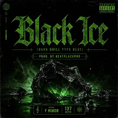 Picture for song 'Black Ice (Dark Drill Type Beat) 2026' by artist 'BeatPlacePro'