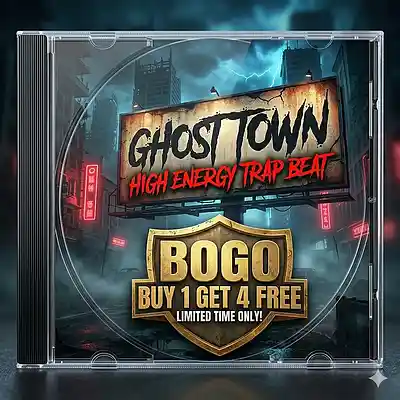 Picture for song 'GHOST TOWN High Energy Trap Type Beat (Buy 1 Get' by artist 'West Wave Collective'