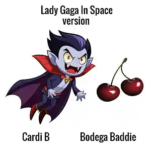 Picture for song 'Cardi B -Bodega Baddie- Lady Gaga In Space Version' by artist 'Lady Gaga In Space'