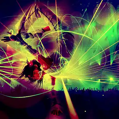 Picture for song 'RAVE AND ABLE - EDIT 2' by artist 'Desibell And The Raiders Of The Lost Quark'