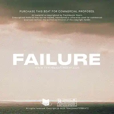 Picture for song '"FAILURE" Afrobeat Instrumental 2025' by artist 'TrackMasterBeatz'