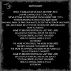 Picture for song '03 - MISERY - Autonomy' by artist 'MISERY (mpls)'