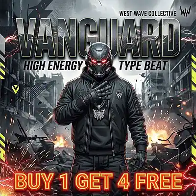 Picture for song 'VANGUARD High Energy Trap Type Beat (Buy 1 Get 4' by artist 'West Wave Collective'