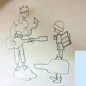 Picture for song 'my poor careful lamplight guitar blues' by artist 'tichphillips'