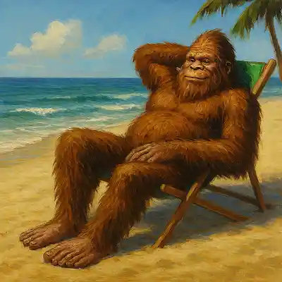 Picture for song 'Imagine Bigfoot Relaxing' by artist 'Pete Moss and the Weed Wackers'