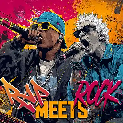 Picture for song 'Rap Meets Rock' by artist 'Axiomatic Instrumentals'