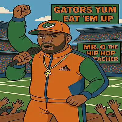 Picture for song 'mr. o the hip hop teacherGators Eat'm Up full' by artist 'Kamal Supreme'