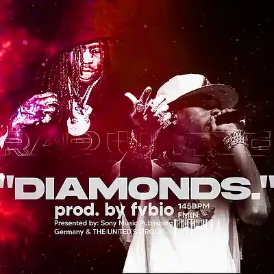 Picture for song '"DIAMONDS." (Chief Keef X reezy Type Beat 2024)' by artist 'fvbio.'