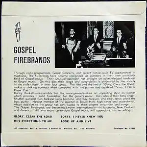Picture for song 'Sing brother sing' by artist 'The Gospel Firebrands'