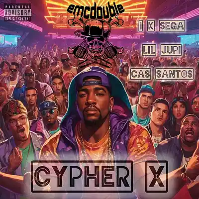 Picture for song 'Cypher X (feat. I K Sega, Lil Jupi, Cas Santos)' by artist 'emcdouble'