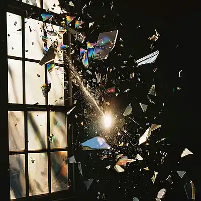 Picture for song 'Glass breaking' by artist 'OscarMerisierbeats'