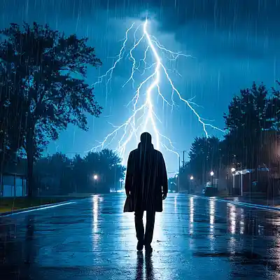 Picture for song 'like lightning in the rain' by artist 'Air snake'