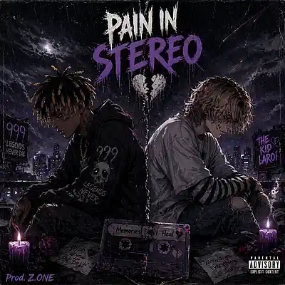 Picture for song '"Pain in Stereo" - Emo guitar type beat' by artist 'PROD Z.ONE'