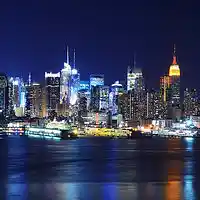 Picture for song 'Manhattan in the Night' by artist 'Peter Kosta's Galaxy Rock Band'