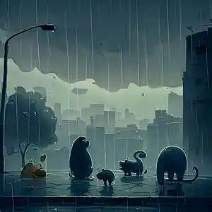 Picture for song 'Rained Day - Beat Hip Hop Lo-Fi' by artist 'vaSkM'