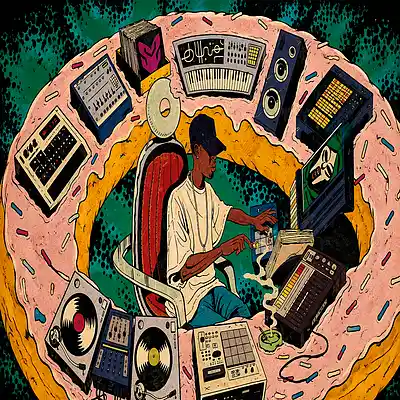 Picture for song '"YESTERDAY'S RECORDS" - Old School Rap type beat' by artist 'Boni.98'