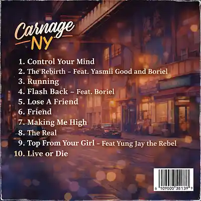 Picture for song '1. Control Your Mind' by artist 'CarnageNY'