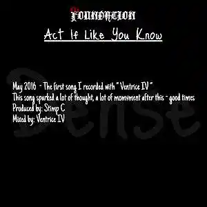 Picture for song 'Act if Like you Know' by artist 'Marcus Dense'