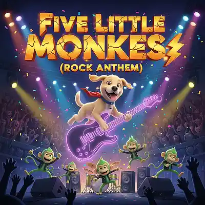 Picture for song '5-little-monkey' by artist 'kazkar'