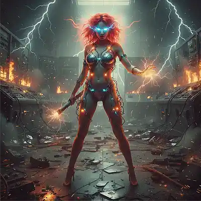 Picture for song 'She's High Voltage' by artist 'Ward C Locke'