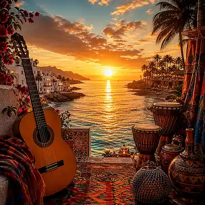 Picture for song 'Between Two Shores (Entre Dos Orillas) - Afrobeat' by artist 'Alcance Grabaciones'