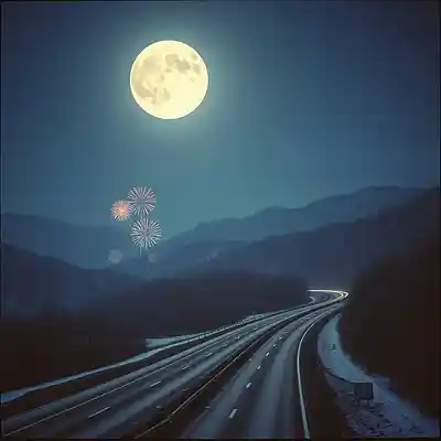 Song picture of 'New Year's Moon'