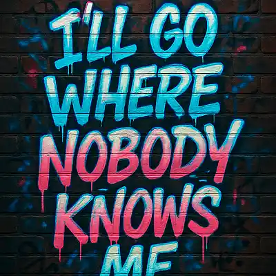 Picture for song 'WHERE NOBODY KNOWS ME 95BPM 2025' by artist 'Johnny Praize'