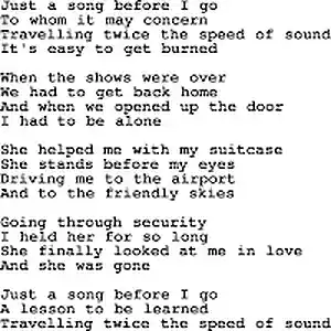 Picture for song 'Just a song before I go (cover) CSN' by artist 'Lee Boos Project'