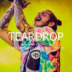 Picture for song 'TEARDROP (Post Malone x Pop x Trap Sad Type Beat)' by artist 'Kisses Beats'