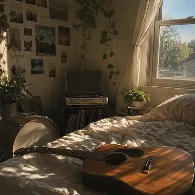 Picture for song 'Happy (Acoustic Indie x Bedroom Pop Beat)' by artist 'Loagz Beatz'