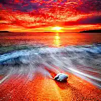 Picture for song 'Red Sky on the Horizon' by artist 'Peter Kosta's Galaxy Rock Band'