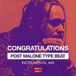 Picture for song '"CONGRATULATIONS" Post Malone Type Guitar Beat' by artist 'Prod. by 9AM'