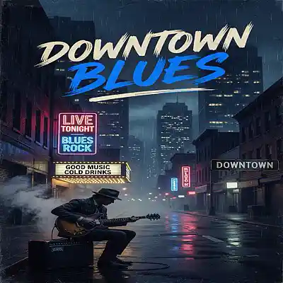 Picture for song 'Downtown Blues' by artist 'Swampman And The Machine'