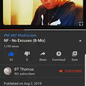 Picture for song 'NF - No Excuses (B-Mix)' by artist 'Blaize'