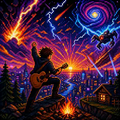 Picture for song 'Pixel Polka (An Arcade Folk Song Adventure)' by artist 'Ward C Locke'