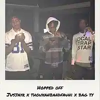 Picture for song '(THOUXANBANDFAUNI x JUSJAYR x BAG TY) - HOPPED OFF' by artist 'BRAVESTARR'